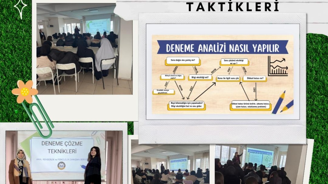 12.sınıf öğrencilerinin akademik başarı durumlarına yönelik deneme çözme teknikleri konulu seminer